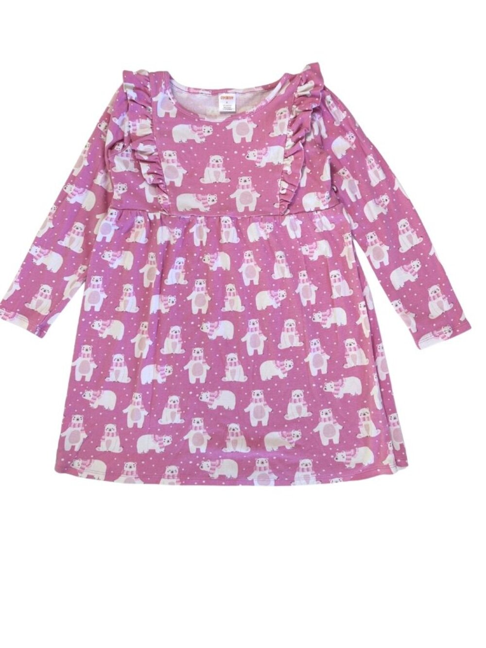 Gymboree Pink Polar Bear Dress, sz 8